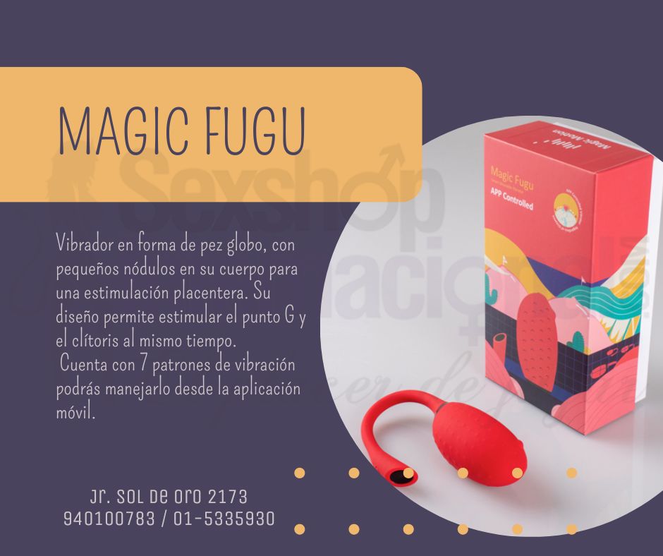 MAGIC FUGU APP VIBRADOR CLITORIAL- SEXSHOP INTERNACIONAL